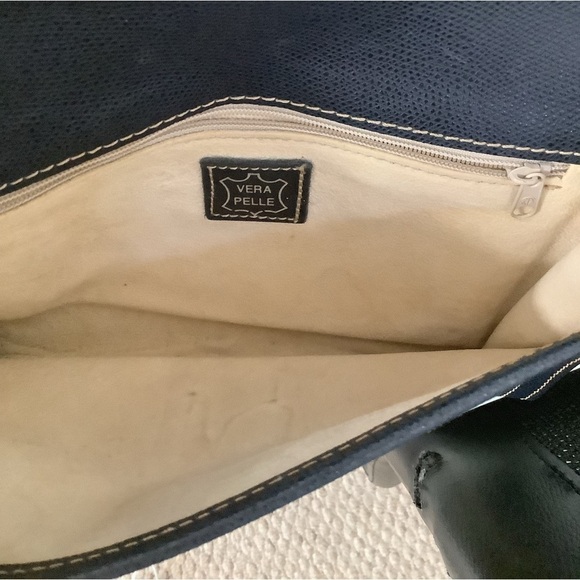 Canvas leather lining crossbody bag preowned - Picture 4 of 6